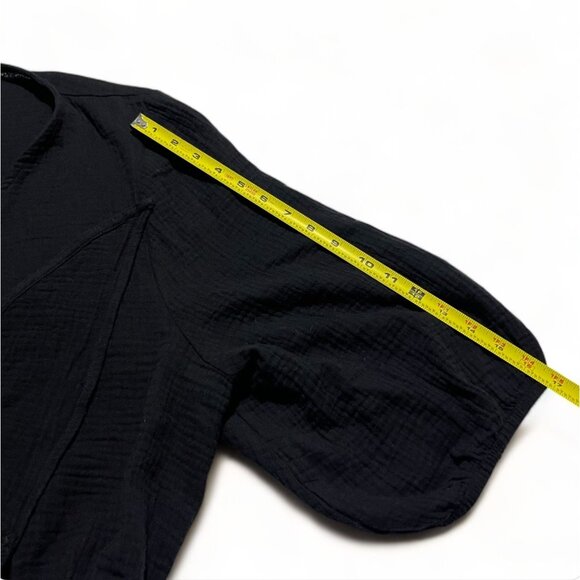 COTTON:ON Women's Curve Woven Tie Front Puff Sleeve Top, Size 18, New - Picture 7 of 10